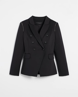 ジャケット Off-White Black drill oversize blazer WHBM® Petite Embellished Studio Blazer | White House Black